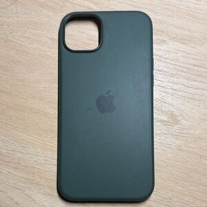 iPhone 15 Plus Apple iPhone Silicone Case in Cypress (dark green)
